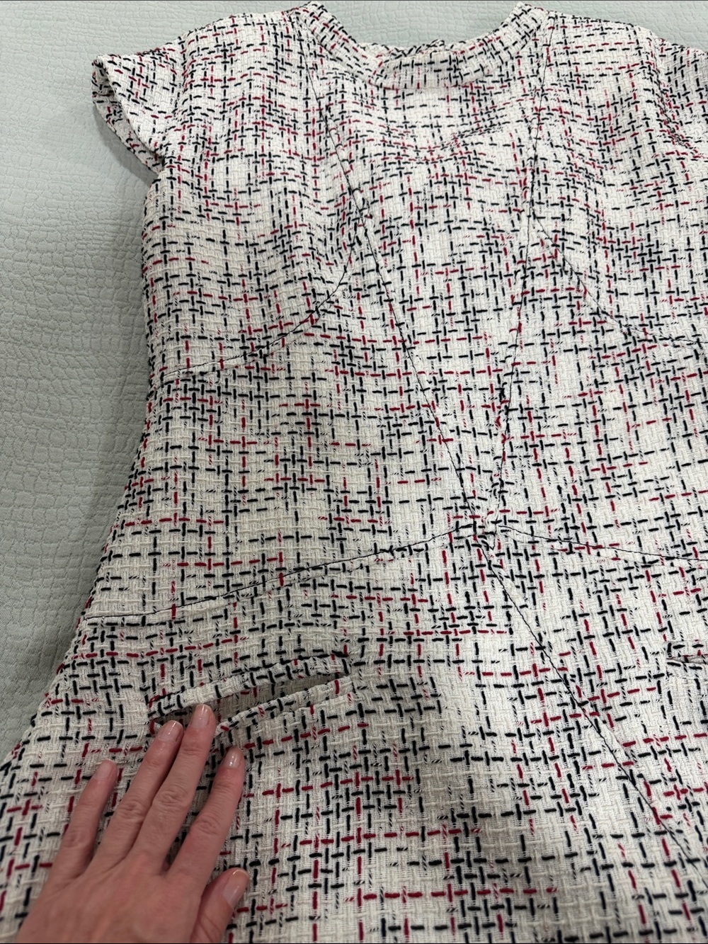 CHANEL Tweed Midi Shift Dress - Picture 8 of 12